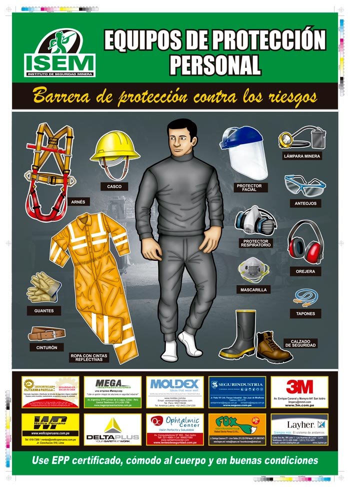 Afiche de Equipos de Protección Personal 2016