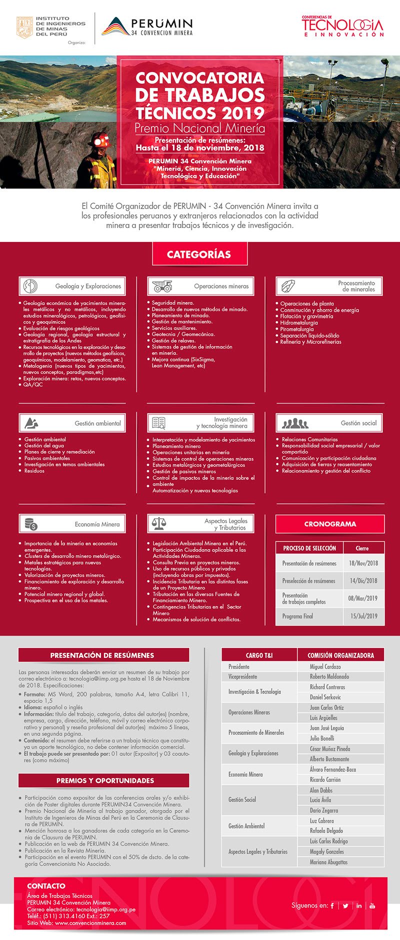 PERUMIN 34: énfasis a innovación tecnológica