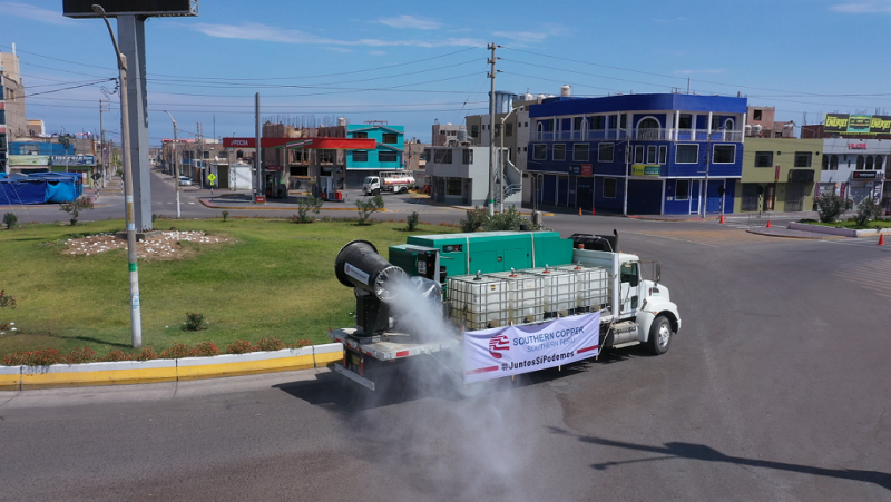 1 Southern Peru inicio en Moquegua campana de desinfeccion contra COVID-19