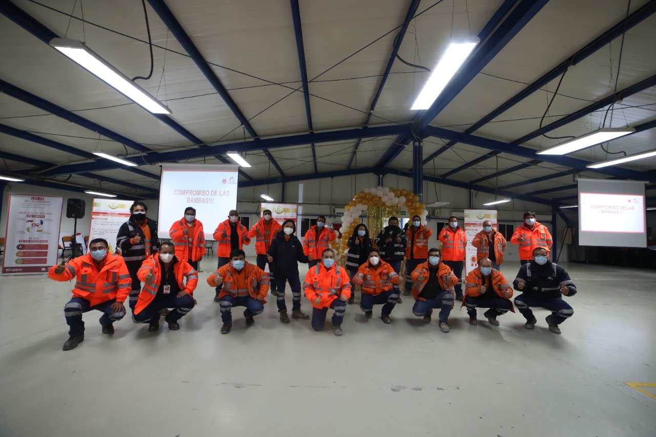 Las Bambas reconoce a los trabajadores más seguros del primer trimestre Las Bambas reconoce a los trabajadores más seguros del primer trimestre